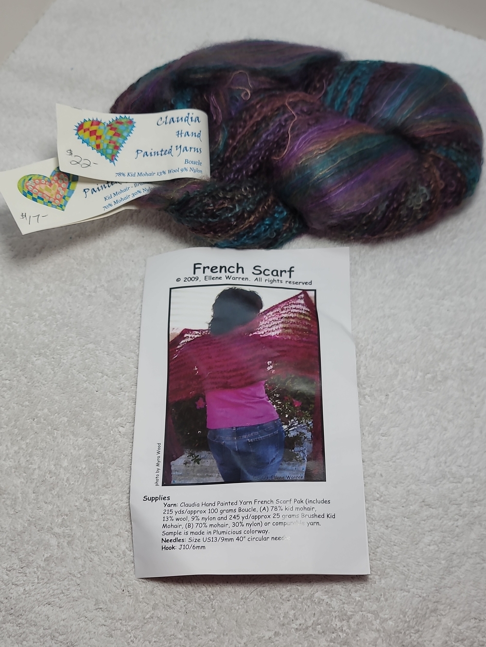 Multicolor Bouclé - French Scarf Kit - NWT - # 7